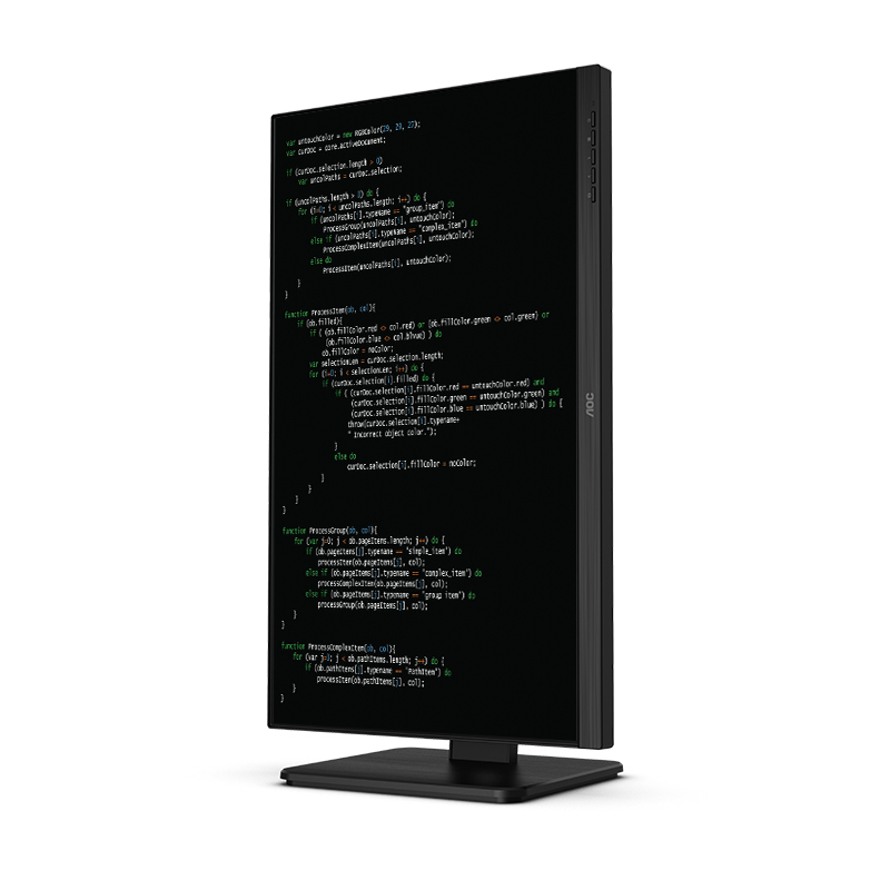 冠捷(AOC) 23.8英寸 2K 75Hz IPS Type-C 旋转升降 家用设计办公低蓝光液晶显示屏Q24P2C