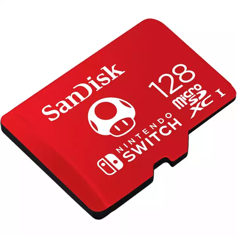 闪迪(Sandisk)128GB TF卡 U3 4K 读100MB/s任天堂Switch授权 马里奥赛车主题款
