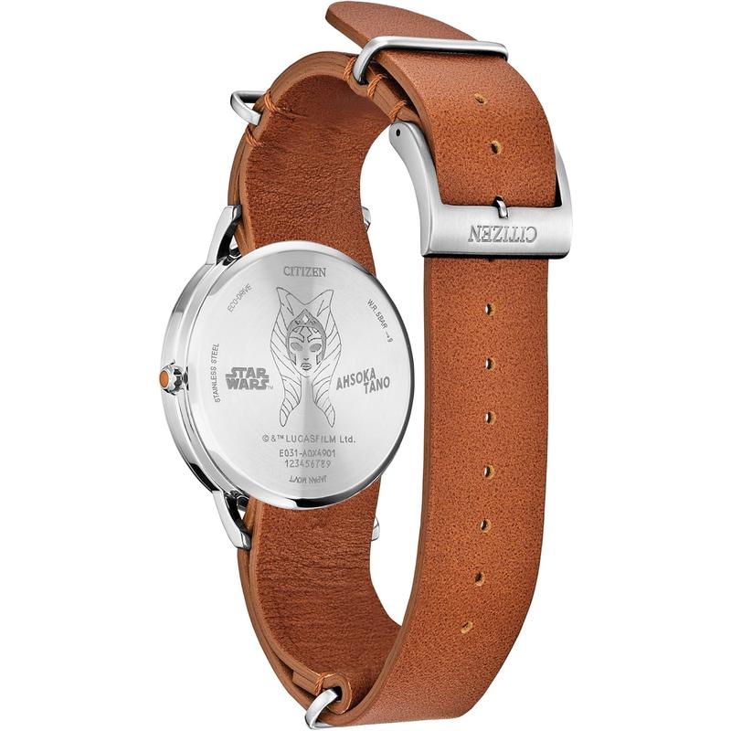 西铁城(CITIZEN)星战主题男士石英表 Eco-Drive防水商务休闲手表高清大图