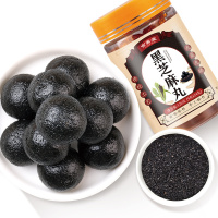 买一发三发黑芝麻丸九蒸九晒纯手工九制芝麻蜂蜜丸膏丸男女营养代餐以黑补黑