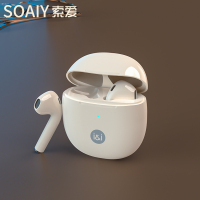 索爱(soaiy) SR10真无线蓝牙耳机半入耳男女款高品质超长续航官方正品新款苹果华为oppo小米vivo通用