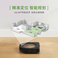 美国艾罗伯特旗舰扫拖组合 自动集尘 家用拖地洗地吸尘器扫拖一体iRobot s9+扫地机器人&m6黑金款擦地机器人