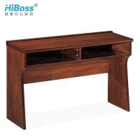 HiBoss 油漆会议桌培训桌双人长条桌木皮油漆条形桌学生课桌