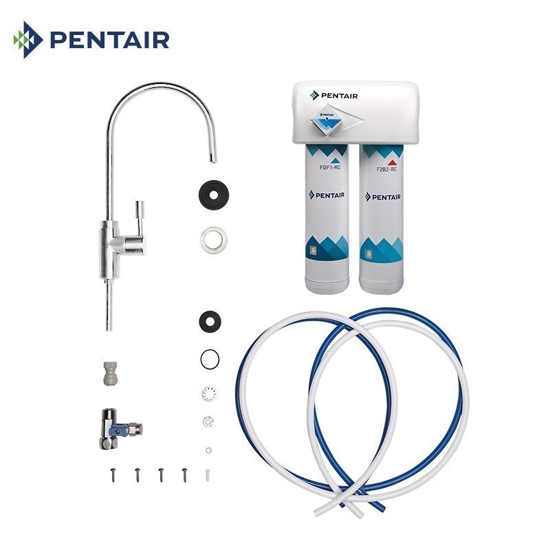 美国.滨特尔(PENTAIR)厨下式家用直饮净水器超滤机F2000-A2母婴款 除铅率100% 智能提醒 大流量0废水