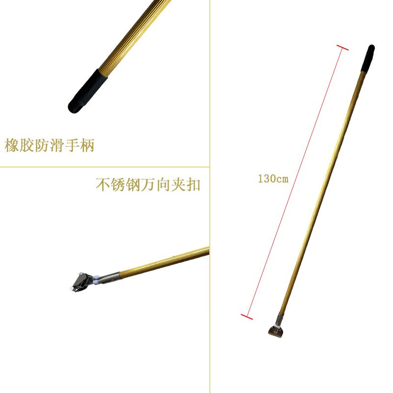 絮实 商用 平板拖把 豪华尘推 干湿两用木地板大理石瓷砖吸水棉纱平板拖把物业医院尘推60CM高清大图