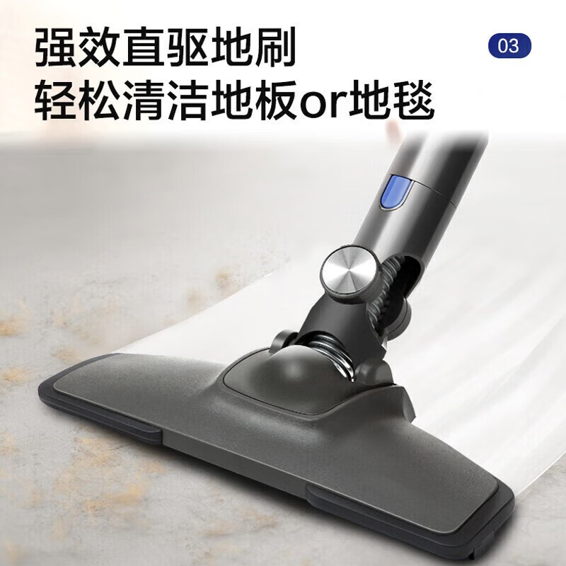 苏泊尔(SUPOR)无线手持吸尘器家用轻量大吸力多用便携式除尘机宠物猫毛狗毛地毯一键倒尘超大尘杯 EVS-C3A高清大图