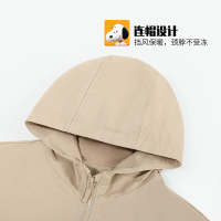 史努比SNOOPY童装女童外套秋季新款小女孩冲锋衣宝宝开衫上衣