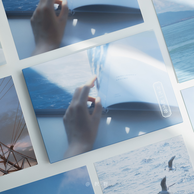 [正版]与光一起生活 摄影师@択野28张日常生活中记录捕捉到的独特风光摄影作品 清新自然日常光影出类艺术明信片创意唯美高清大图