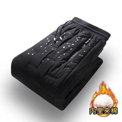 Three Sons夹棉休闲裤男秋冬季新款保暖加厚拉链东北户外防雪防