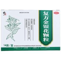修正 金银花颗粒 10g*14袋 风热咽炎扁桃体炎目痛牙痛
