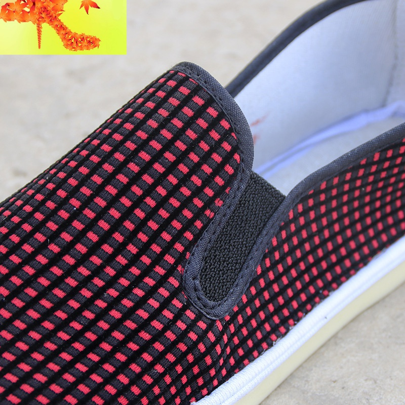 牛筋底千层底手工布鞋松紧口老北京女鞋软底民族风一脚蹬休闲布鞋简畅