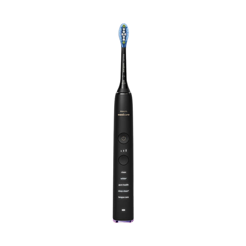 飞利浦(Philips)钻石亮白智能型电动牙刷HX9924/12钛金黑 成人充电声波震动式牙刷31000转/分钟