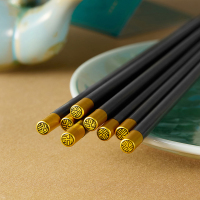 共禾京品(JINGREPUBLIC)&敦煌联名箸福筷子8双套装装防霉抗菌耐高温合金筷