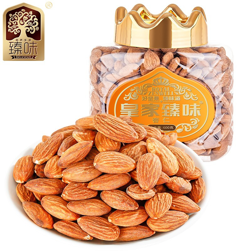 臻味 大杏仁 皇家臻味罐装坚果仁 600g/罐(BY)