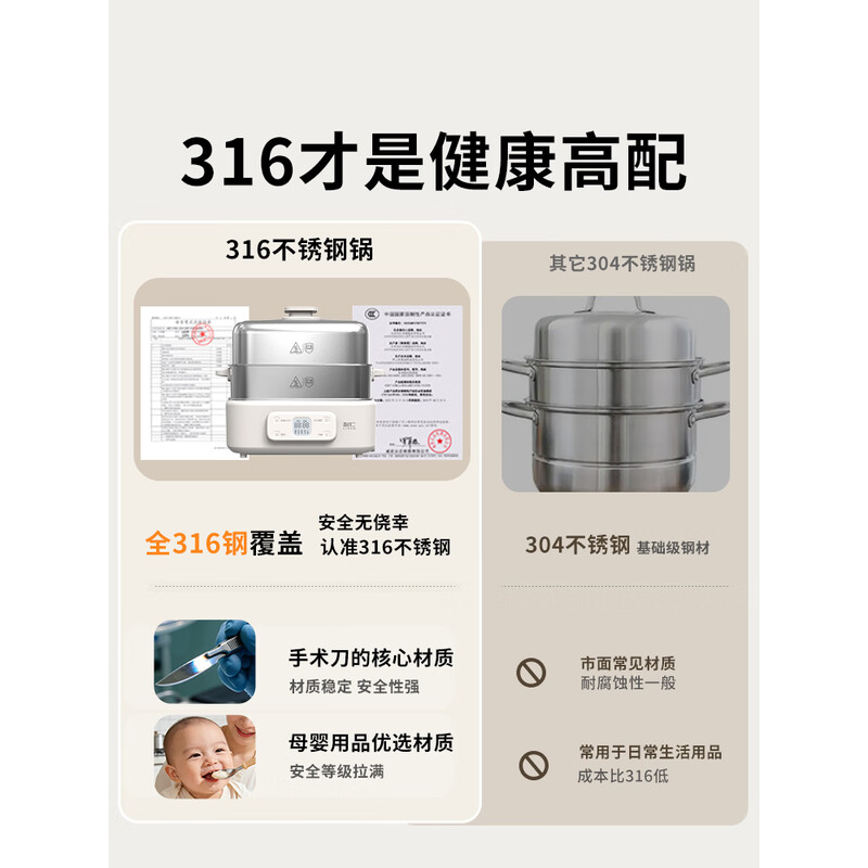 利仁(Liven)多功能炖蒸煮锅DZG-D1890高清大图