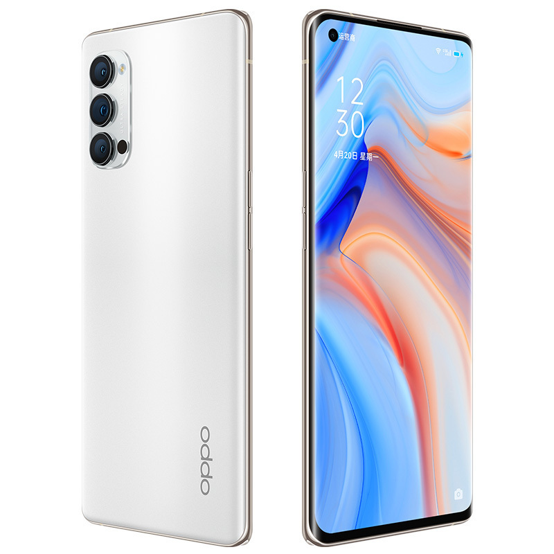 OPPO Reno4 Pro 5G 钛空白 12GB+256GB 双模5G 65W超级闪充 超级夜景视频 7.6mm超轻薄设计 拍照游戏智能手机