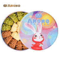 AKOKO经典小花曲奇160g/盒 经典三拼(原味+咖啡味+抹茶味)