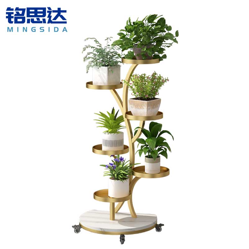 铭思达花架94cm带轮个高清大图