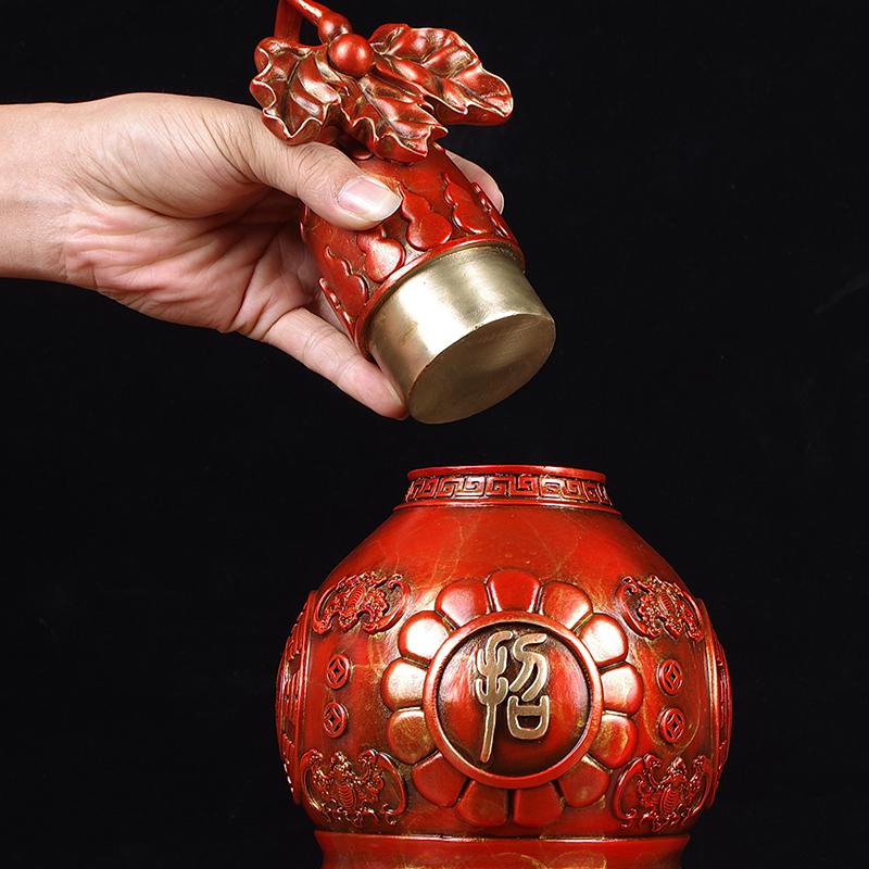 美帮汇铜葫芦摆件新家居吸财装饰品摆设客厅办公室工艺品摆件高清大图