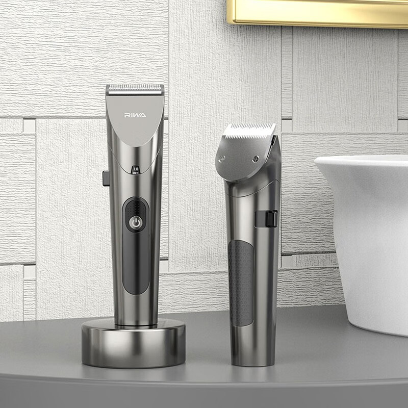 雷瓦电动理发器锂电池显示器全身水洗方便快捷RE-6305+UV高清大图