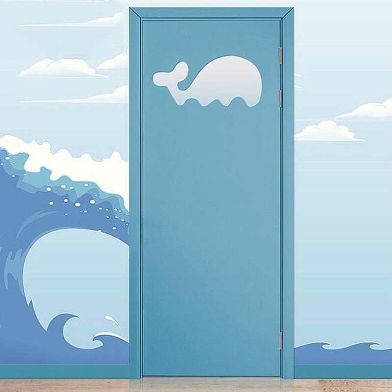 古达定制幼儿园门室内门教室木门定做培训机构门儿童工程室内彩色卡通