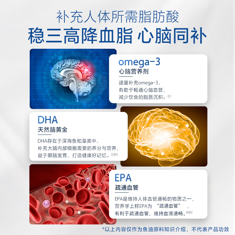 养生堂 无腥深海鱼油软胶囊1000mg[基础型] 100粒/瓶