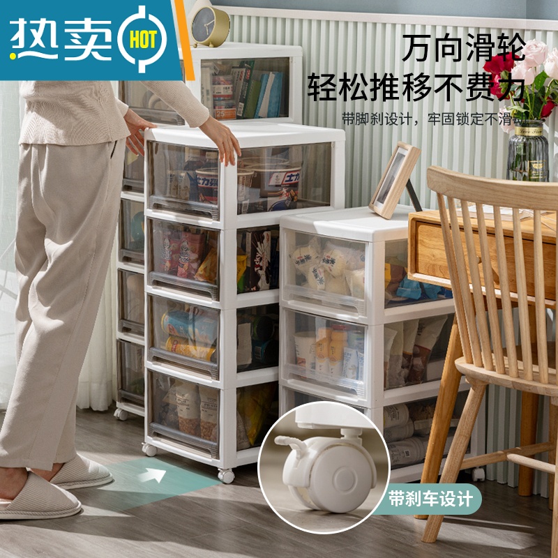 敬平家用零食置物架可移动儿童玩具收纳架卧室宿舍床头收纳盒整理器高清大图