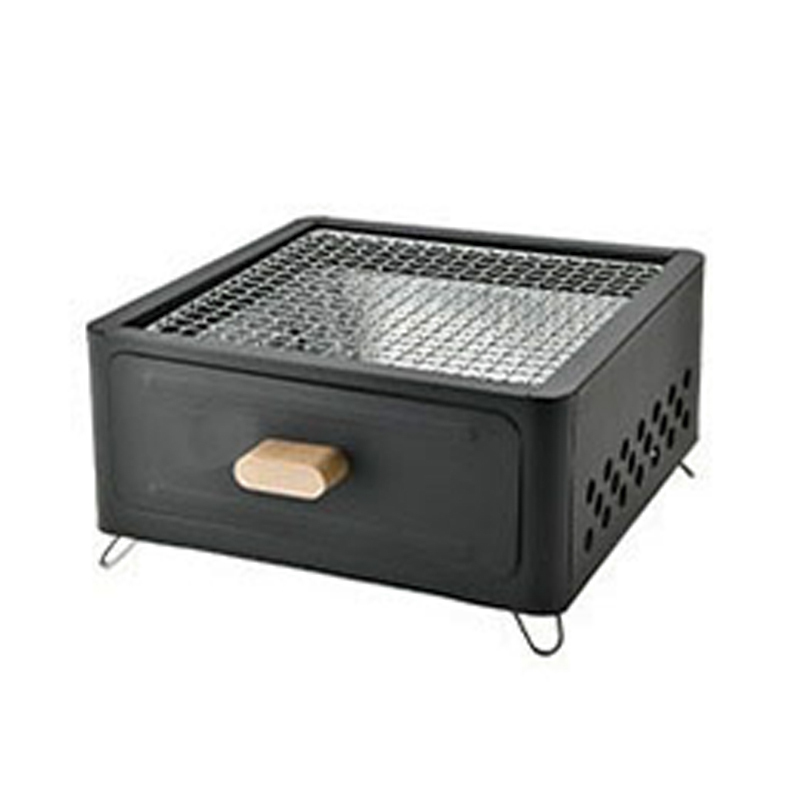 徽羚羊 云炙烤火炉户外庭院烤火盆取暖炉 室内烧烤炉家用围炉煮茶方形煮茶炉 黑色!