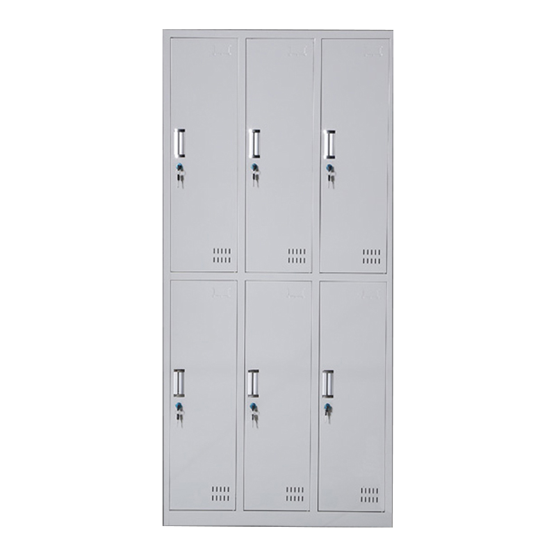 缑氏收纳柜财务档案柜资料柜加厚文件柜办公室带锁铁皮柜六门更衣柜高清大图
