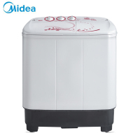 美的（Midea）MP80-DS805 8公斤 超强电机 流线蝶形波轮 喷淋漂脱 洗脱分离 双缸双桶洗衣机 白色