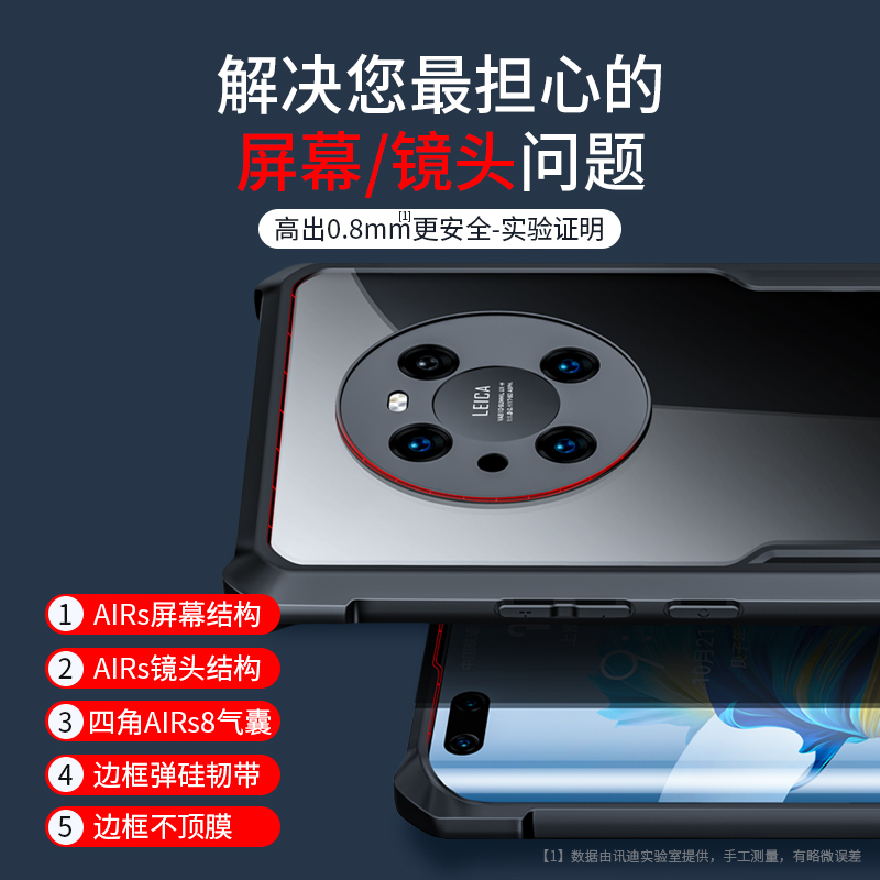 讯迪适用华为mate40pro手机壳mate40全包防摔4G版mete保护壳meta女mate40e套m40保时捷RS透