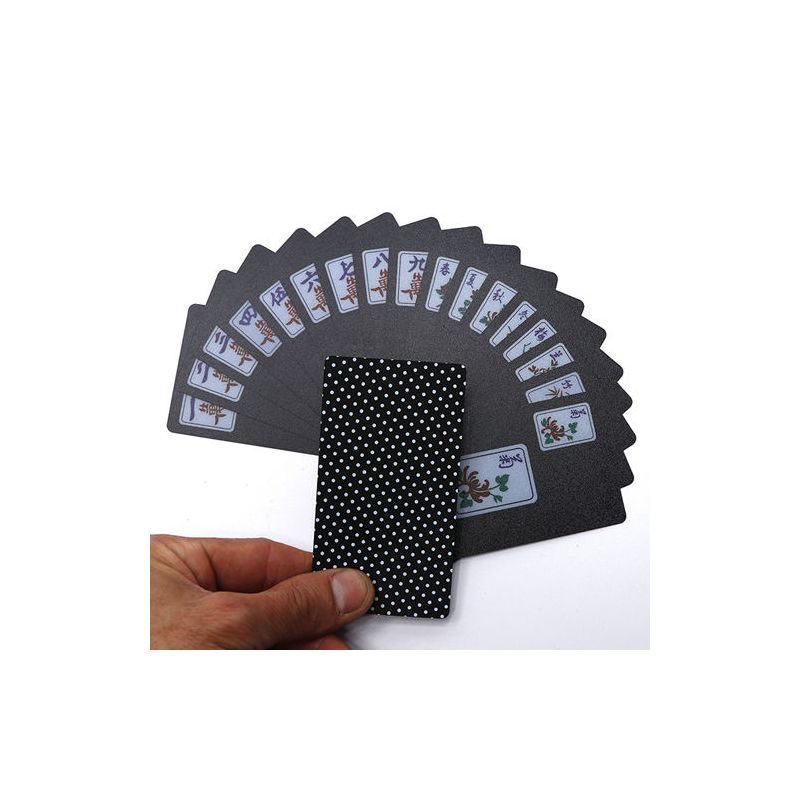 旅行麻将扑克牌防水塑料磨砂迷你便携宿舍小号麻将牌纸牌麻将筹码麻将