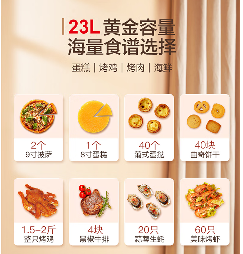 美菱 23L空气炸烤箱MO-TLC2301高清大图