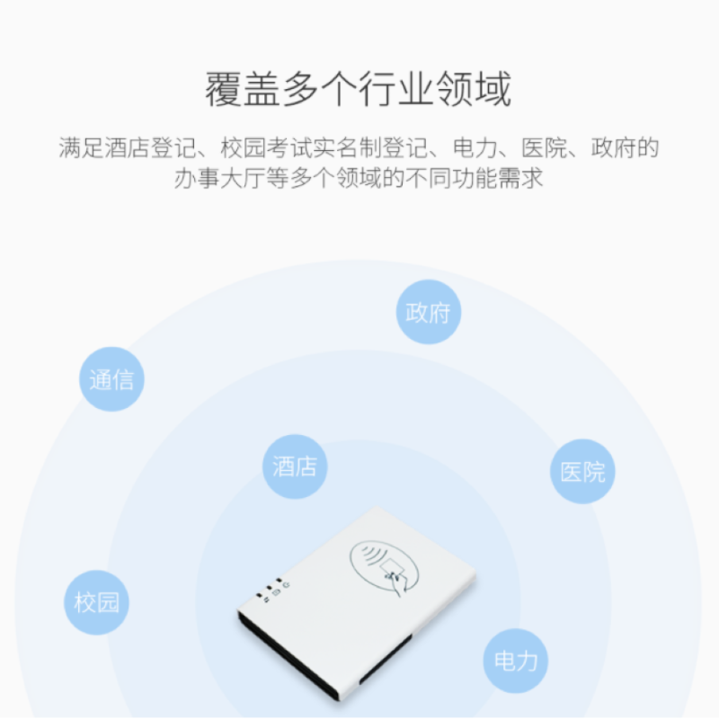 恒鸿达科技(hengonda) HOD-U53二代证读卡器考勤机