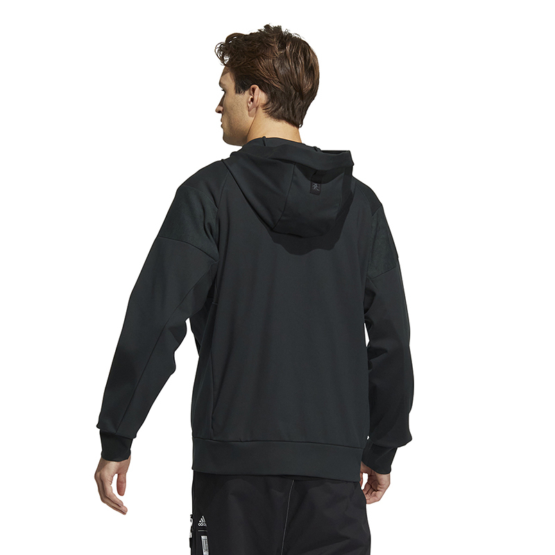 Adidas 阿迪达斯男子夹克2022冬季新款时尚运动休闲舒适连帽针织夹克 HM2957