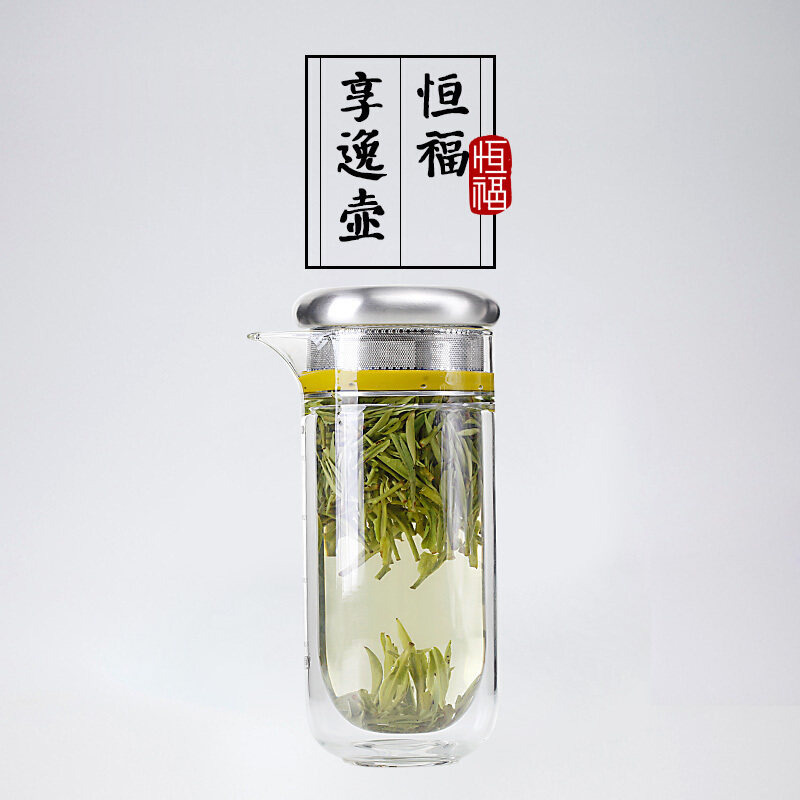 恒福(TEA MiLL) 享逸壶套组 耐热玻璃陶瓷茶具茶杯套装白瓷瓷杯 否 一壶两杯 礼盒装