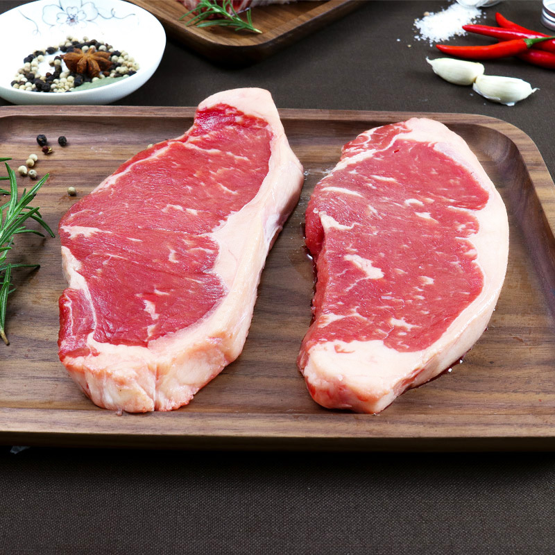 恋尚牛 西冷牛排套装 700g 澳洲进口 谷饲原切 生鲜牛肉