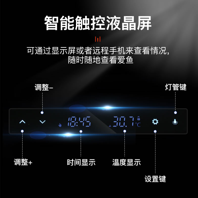 新款大型龙鱼缸超白缸底过滤免换水客厅缸高清大图