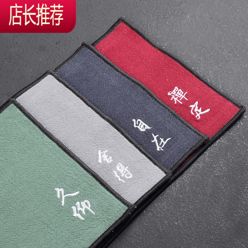 禅意功夫茶巾茶布吸水加厚茶具毛巾茶席茶盘台桌布用抹布彩绘JING PING
