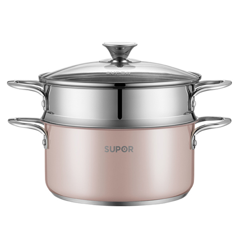 苏泊尔蒸锅22cm不锈钢多用途均匀导热EZ22SAS01-R