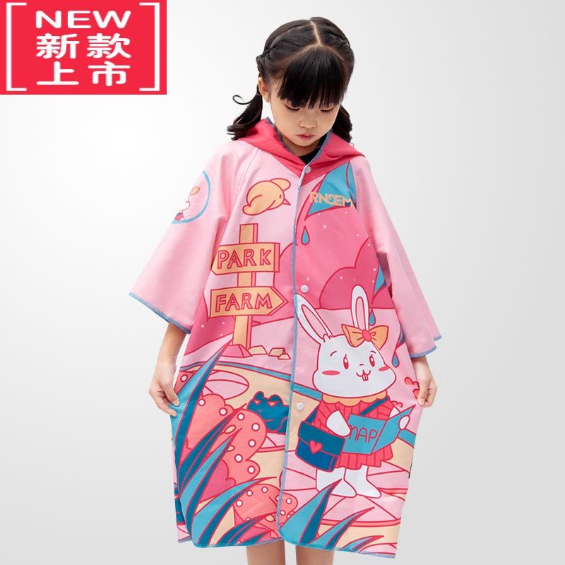 可莉允儿童浴袍吸水速干浴巾斗篷游泳专用沙滩毛巾女童男童大童浴衣可穿图片