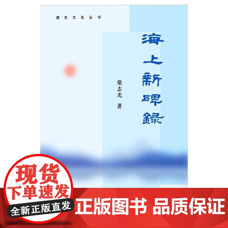 海上新碑录 浦东文化丛书柴志光著远东出版社高清大图