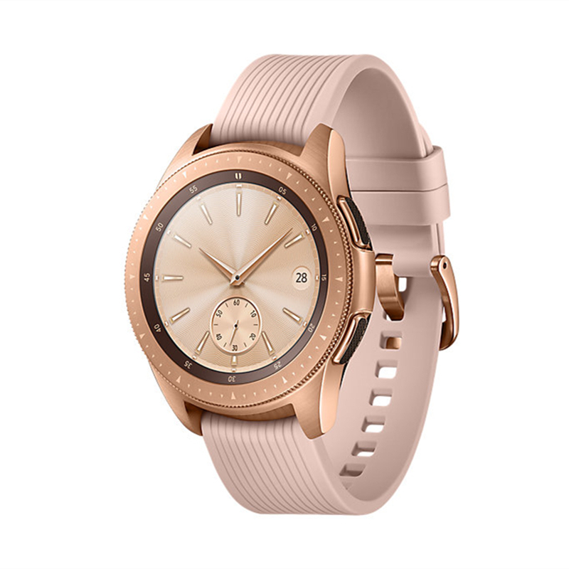 watch gear s4 玫瑰金 42mm 蓝牙通话运动防水心率监测 智能手表