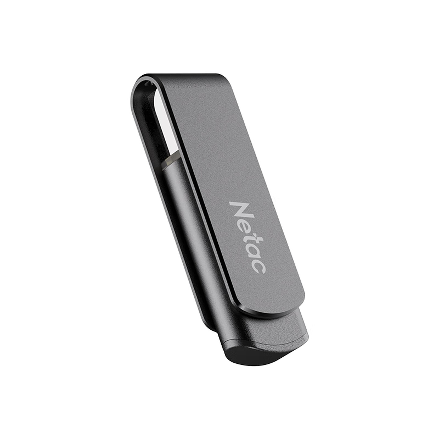 朗科(Netac)G726-128G U盘 USB 3.2 黑色