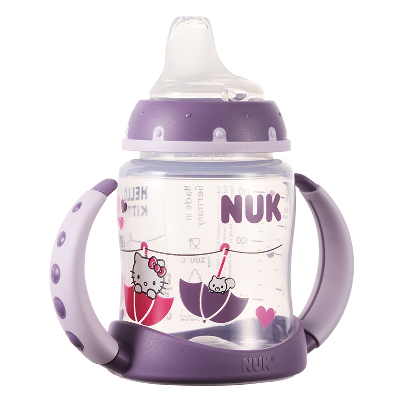 NUK PP宽口两用Hello Kitty印花学饮杯150ml 六个月以上适用(颜色随机)高清大图