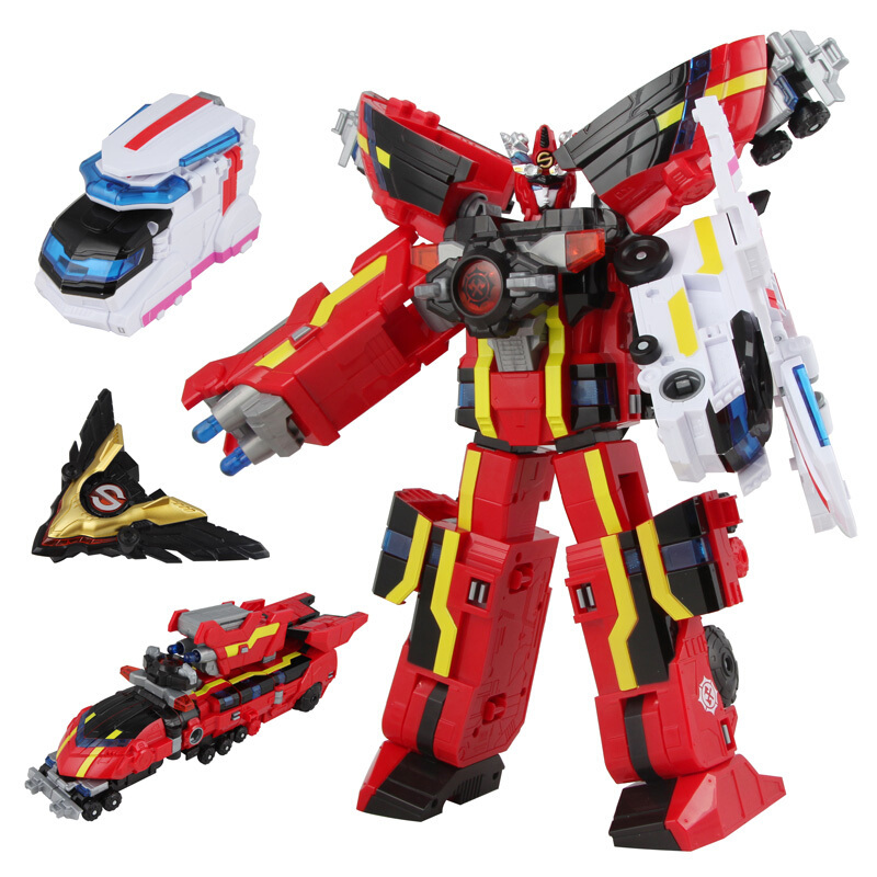 巨神战击队3豪华版变形机器人太阳战击王2爆裂冲锋战机王玩具男孩豪华