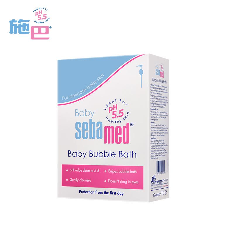 施巴(sebamed)婴儿泡泡沐浴露1L 沐浴液 儿童沐浴露 泡泡沐浴露 德国原装进口图片