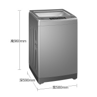 海尔(Haier)EB100F959U1 10公斤大容量 全自动家用波轮洗衣机 幂动力系列 宽水压宽电压 桶自洁