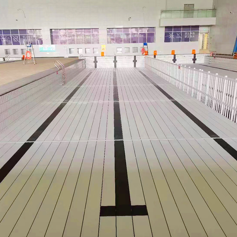 Quntai游泳池深水区增高垫层垫高板全新原料UPVC材质安全护栏/平方高清大图