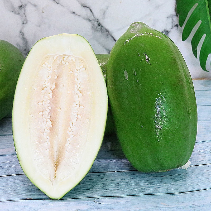湛航 广西青木瓜新鲜水果生木瓜做菜煲汤青番木瓜应季蔬菜整箱批发